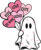 Be My Boo Valentines Day Ghost DTF Transfers - Creations by Stephanie