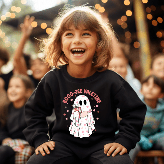 Boo-Jee Valentine Crewneck - Creations by Stephanie