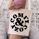 Canvas Tote and Cosmetic bag: Comfy & Cozy Tote Bag. - Creations by Stephanie