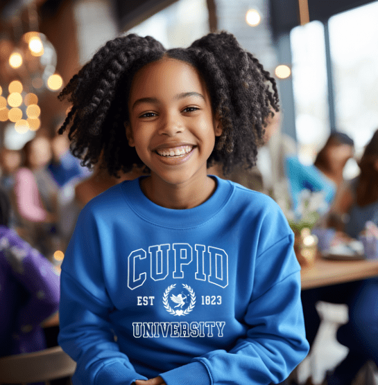 Cupid University Crewneck - Creations by Stephanie