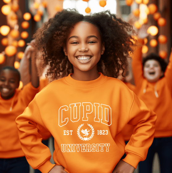 Cupid University Crewneck - Creations by Stephanie