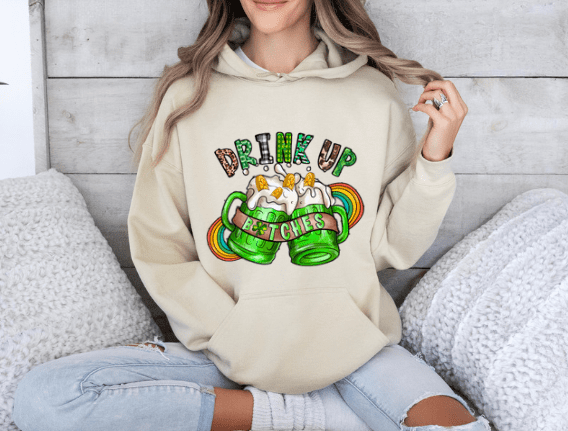 Drink Up Bitches Hoodies - Creations by Stephanie