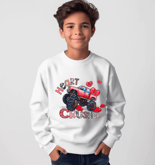 Heart Crusher Valentines Day Crewneck. - Creations by Stephanie