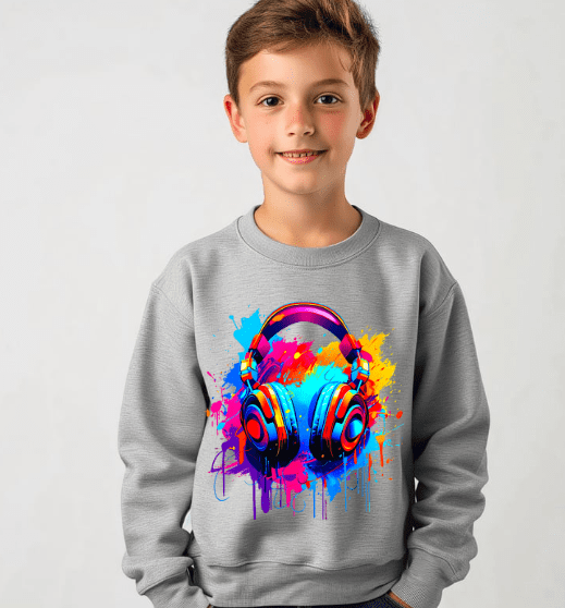 Headphone Crewneck - Creations by Stephanie