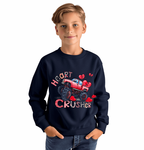 Heart Crusher Valentines Day Crewneck. - Creations by Stephanie