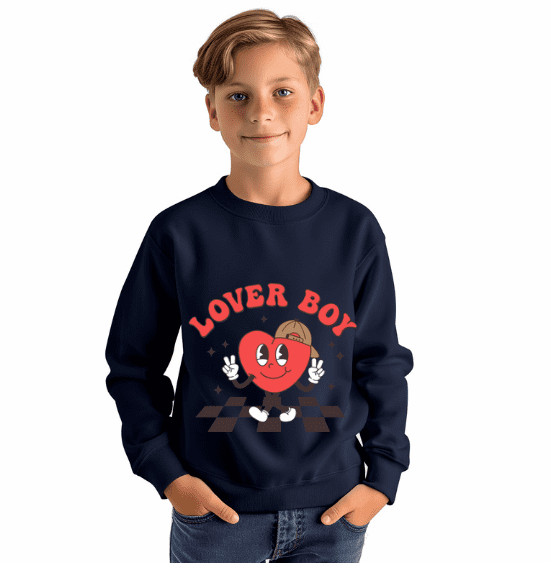 Lover Boy Valentines Crewneck - Creations by Stephanie