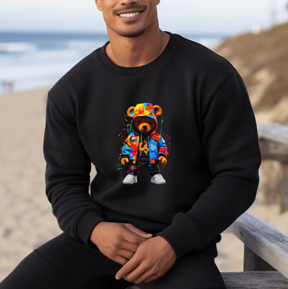 Graffiti Bear Crewneck! - Creations by Stephanie