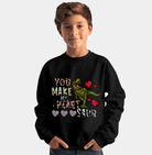 You Make My Heart Saur Valentines Day Crewneck - Creations by Stephanie