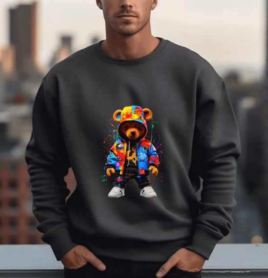 Graffiti Bear Crewneck! - Creations by Stephanie