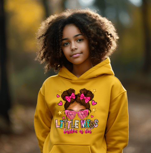 Valentines Day Little Miss Talks a lot Hoodie. - Creations by Stephanie