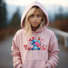 Stitch Valentines Day Hoodie - Creations by Stephanie