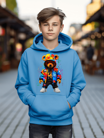 HipHop Bear Hoodie - Creations by Stephanie