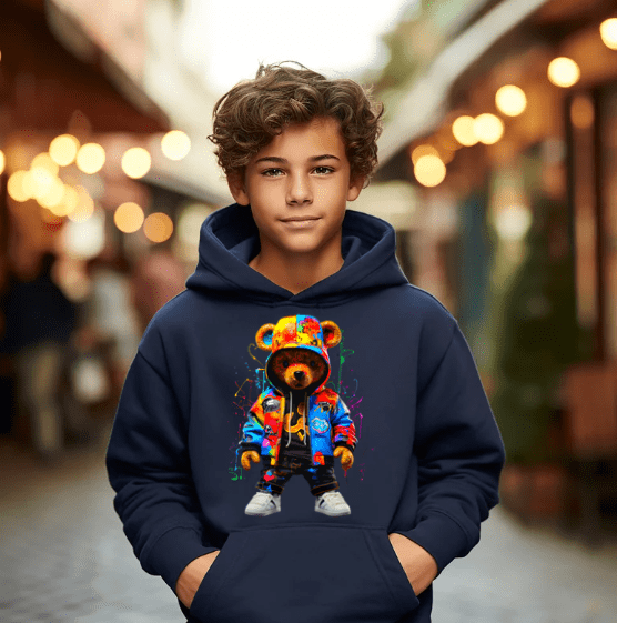 HipHop Bear Hoodie - Creations by Stephanie