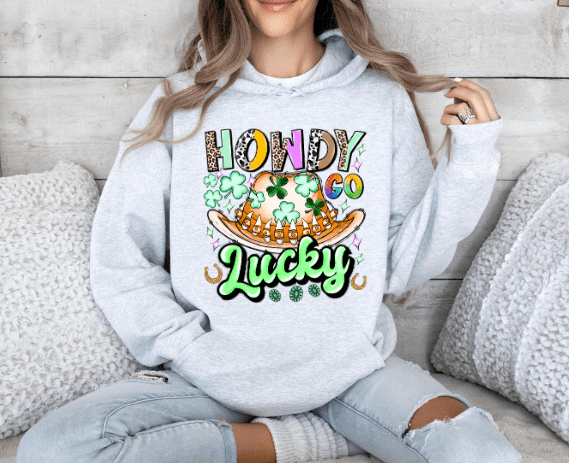 Howdy Go Lucky Hoodie - Creations by Stephanie