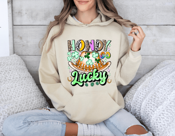 Howdy Go Lucky Hoodie - Creations by Stephanie