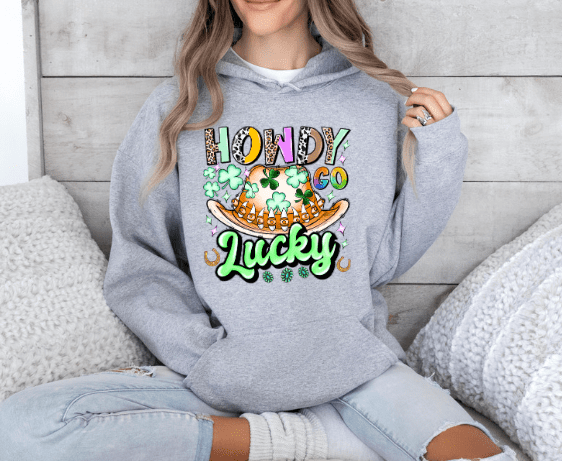 Howdy Go Lucky Hoodie - Creations by Stephanie