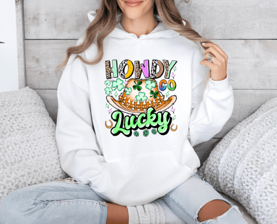 Howdy Go Lucky Hoodie - Creations by Stephanie