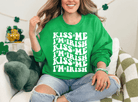 St. Patrick's Day Kiss Me I'm Irish Crewneck - Creations by Stephanie