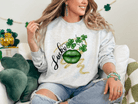 St. Patrick's Day Lucky Lips Crewneck - Creations by Stephanie