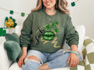 St. Patrick's Day Lucky Lips Crewneck - Creations by Stephanie