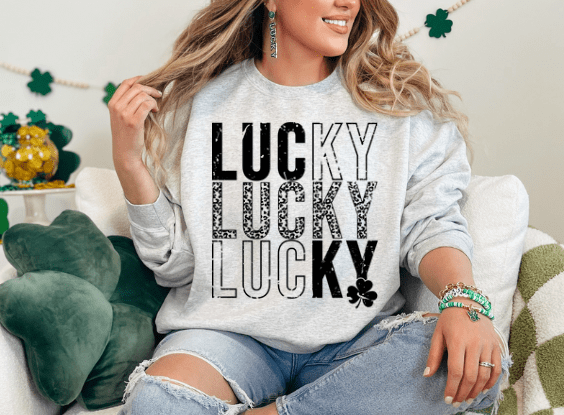 St. Patrick's Day LUCKY Crewneck! - Creations by Stephanie