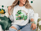 St. Patrick Day Rainbow Glitter Coffee Cup Crewneck! - Creations by Stephanie