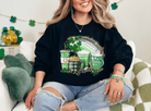 St. Patrick Day Rainbow Glitter Coffee Cup Crewneck! - Creations by Stephanie