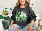 St. Patrick Day Rainbow Glitter Coffee Cup Crewneck! - Creations by Stephanie