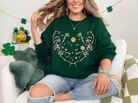 St. Patrick Day Dancing Skeleton Crewneck - Creations by Stephanie