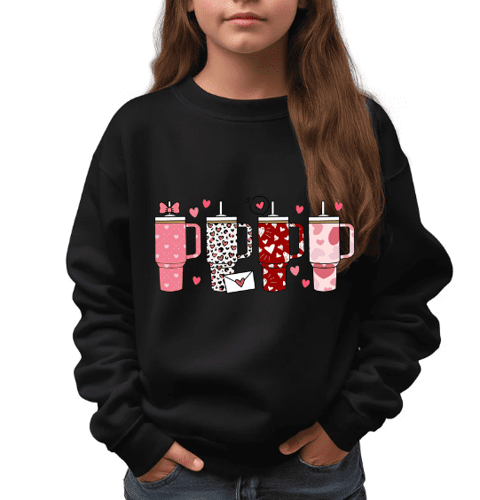 Stanley Cups Valentine Crewneck - Creations by Stephanie