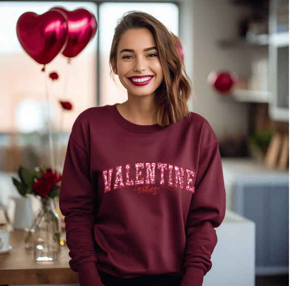 Valentines Vibes Crewneck - Creations by Stephanie