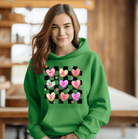 Retro Valentines Conversation Hearts Hoodie - Creations by Stephanie