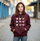 Retro Valentines Conversation Hearts Hoodie - Creations by Stephanie