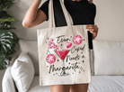 Valentines Day "Even Cupid Needs a Margarita" Canvas Tote Bag - Creations by Stephanie