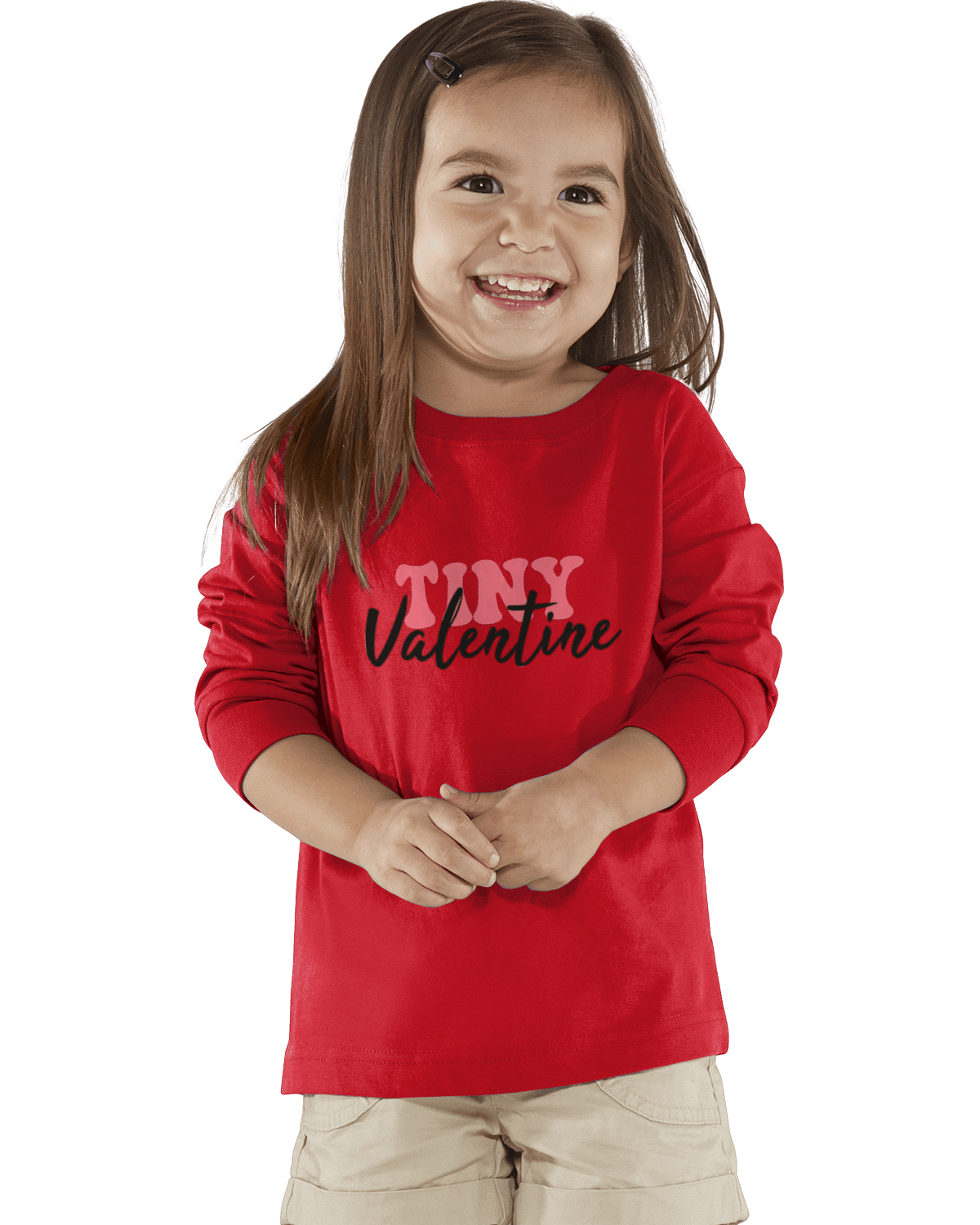 Tiny Valentine Rabbit Skins Toddler Long- Sleeve T-shirt - Creations by Stephanie