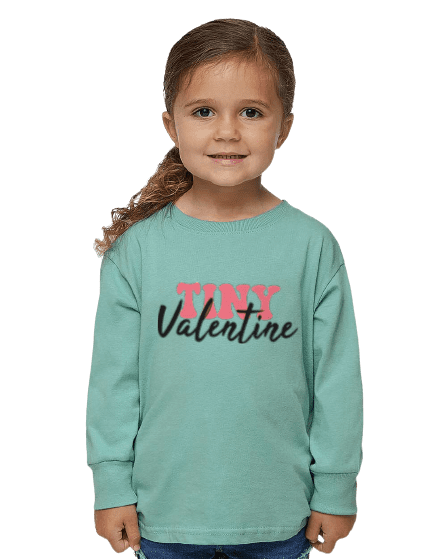 Tiny Valentine Rabbit Skins Toddler Long- Sleeve T-shirt - Creations by Stephanie