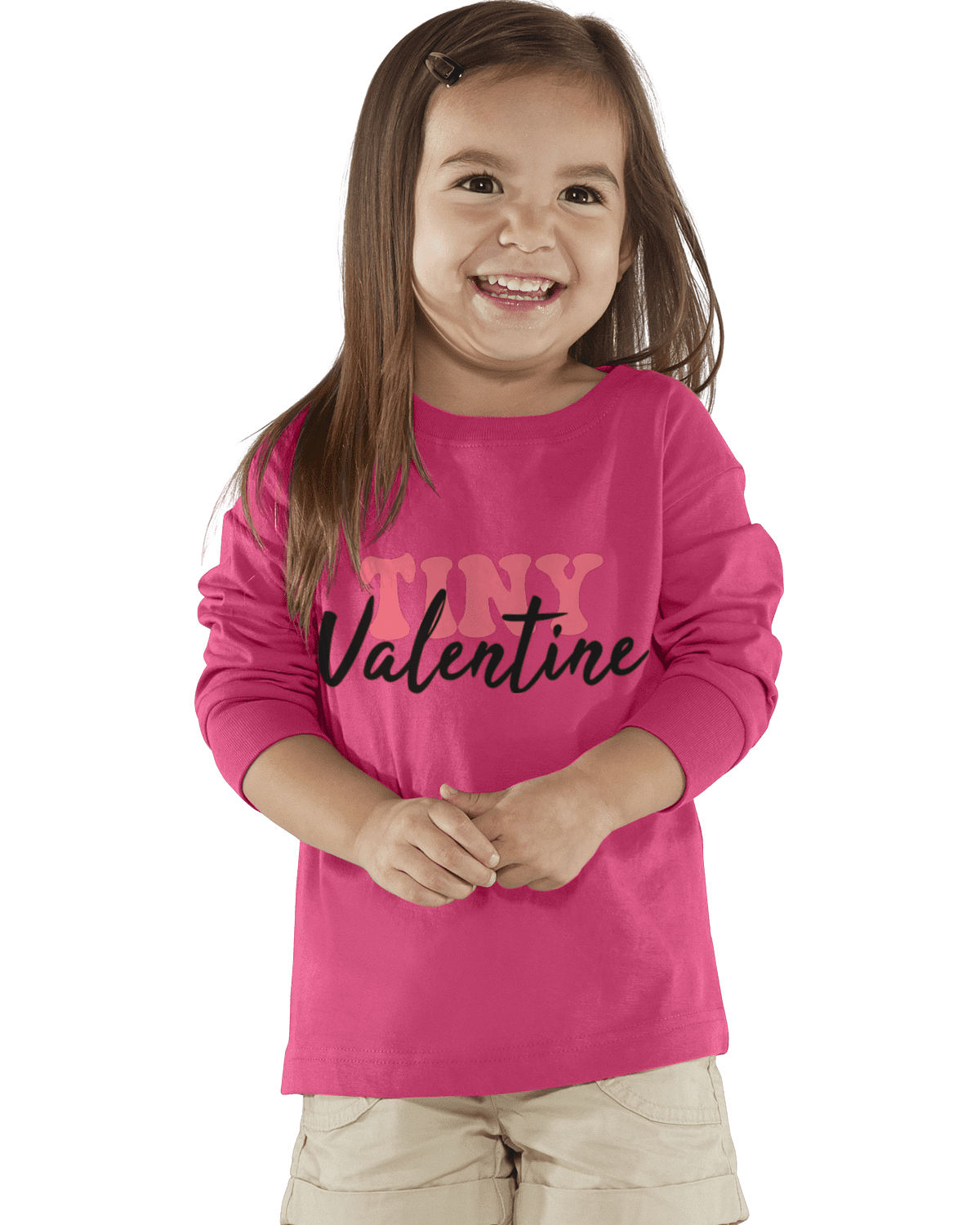 Tiny Valentine Rabbit Skins Toddler Long- Sleeve T-shirt - Creations by Stephanie