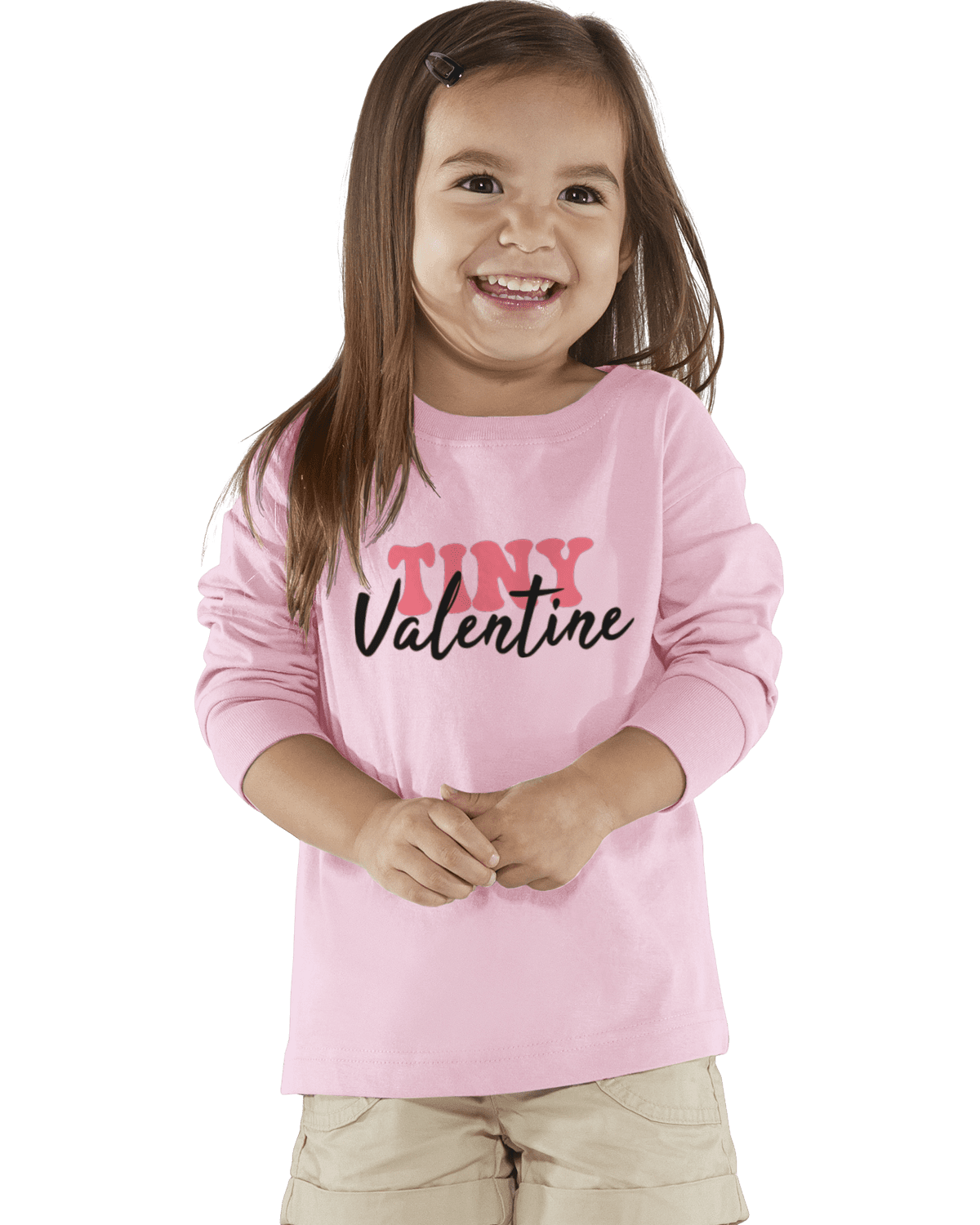 Tiny Valentine Rabbit Skins Toddler Long- Sleeve T-shirt - Creations by Stephanie