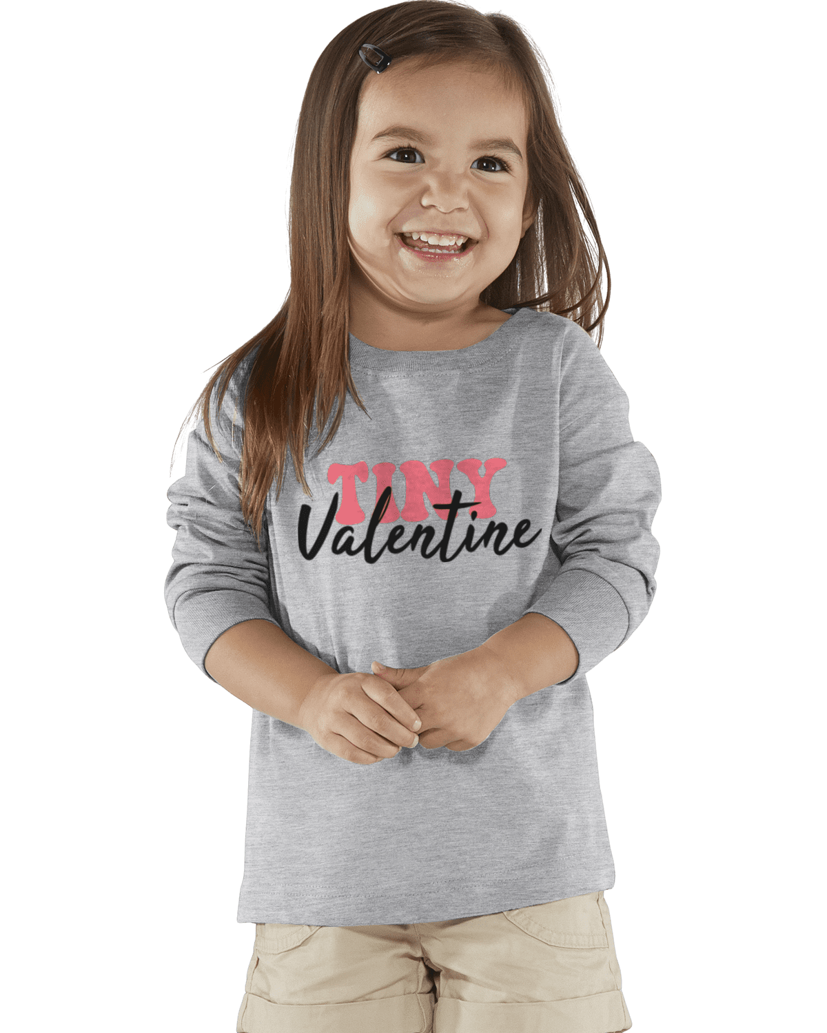 Tiny Valentine Rabbit Skins Toddler Long- Sleeve T-shirt - Creations by Stephanie