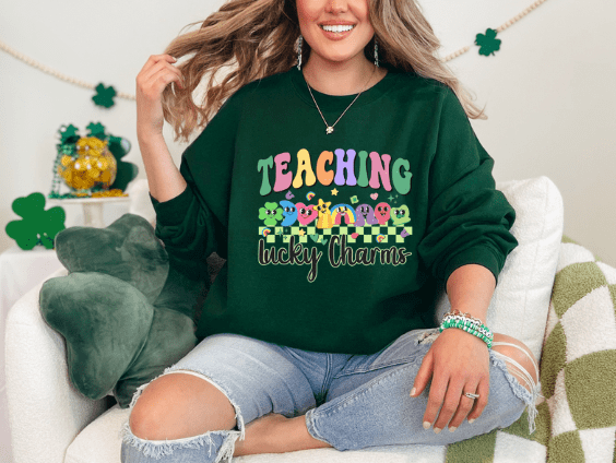 Teaching Lucky Charms Crewneck - Creations by Stephanie