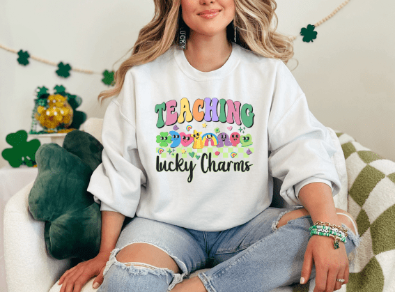 Teaching Lucky Charms Crewneck - Creations by Stephanie