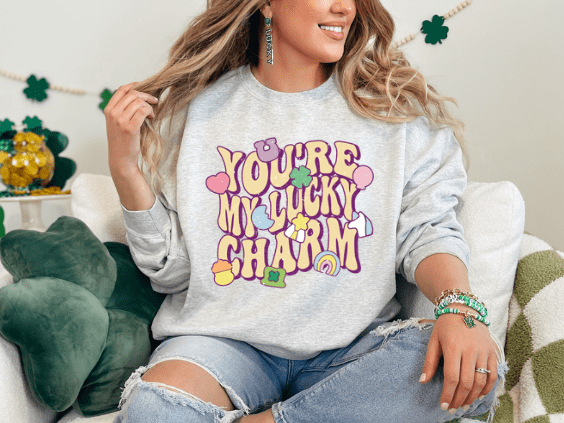 You're My Lucky Charm Crewneck - Creations by Stephanie